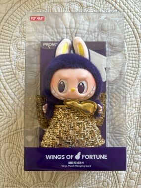 POP MART Labubu Wings of Fortune Purple Bunny Vinyl Plush Figure